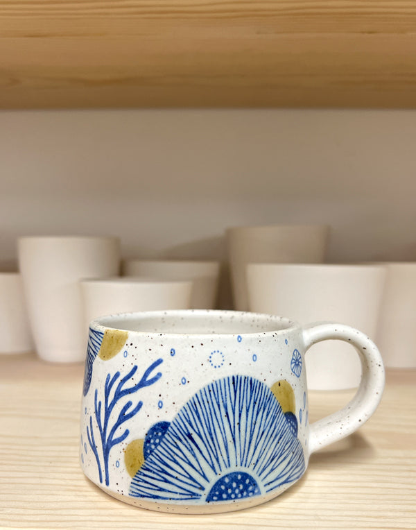 Mug - Floral with Green 45