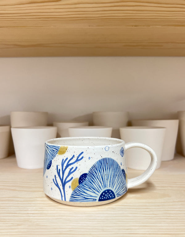 Mug 12 - Floral II with Green